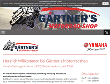 Tablet Screenshot of gaertners-motorradshop.de